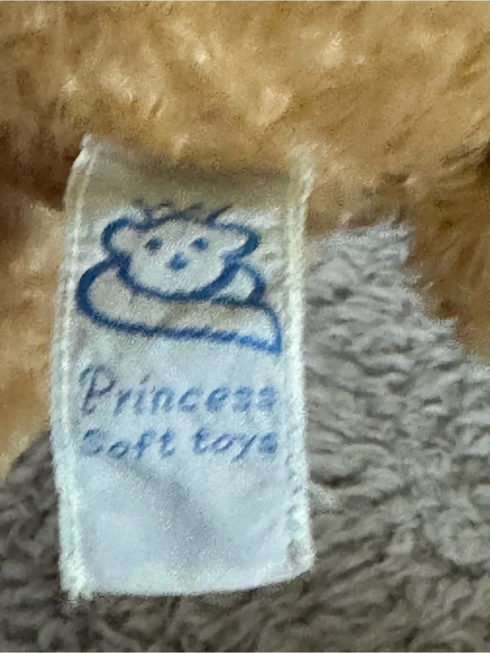 Princess Soft Toy Bear Plush 10” Teddy  Tan Brown Stuffed Animal